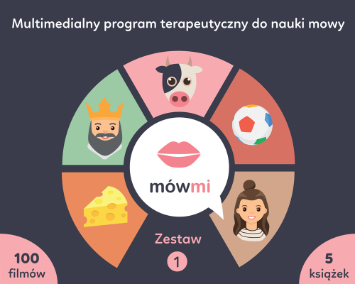 Przejdź do produktu Multimedialny program terapeutyczny do nauki mowy mówmi. Zestaw 1