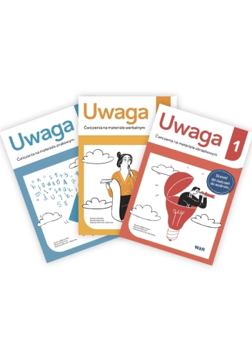 Przejdź do produktu [PAKIET] Uwaga. Ćwiczenia na materiale werbalnym, znakowym i obrazkowym