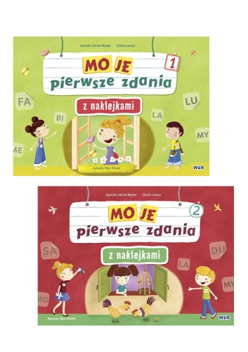 Przejdź do produktu [PAKIET] Moje pierwsze zdania z naklejkami. Zeszyt 1 i 2